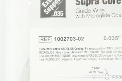 Abbott 1002703-02 Supra Core 35 Guide Wire,Microglide Coating 0.035in x 300cm(x)